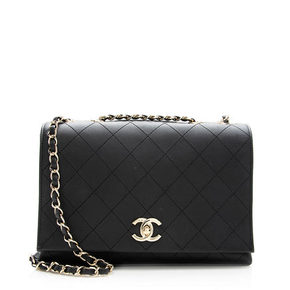 Chanel Flap Calfskin Shoulder Bag Style