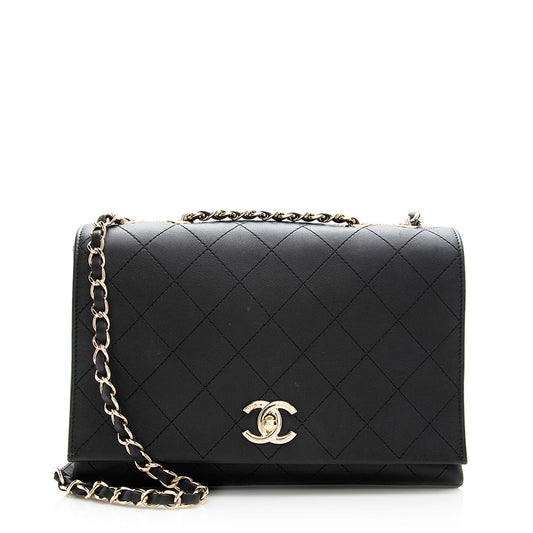 Chanel Flap Calfskin Shoulder Bag Style