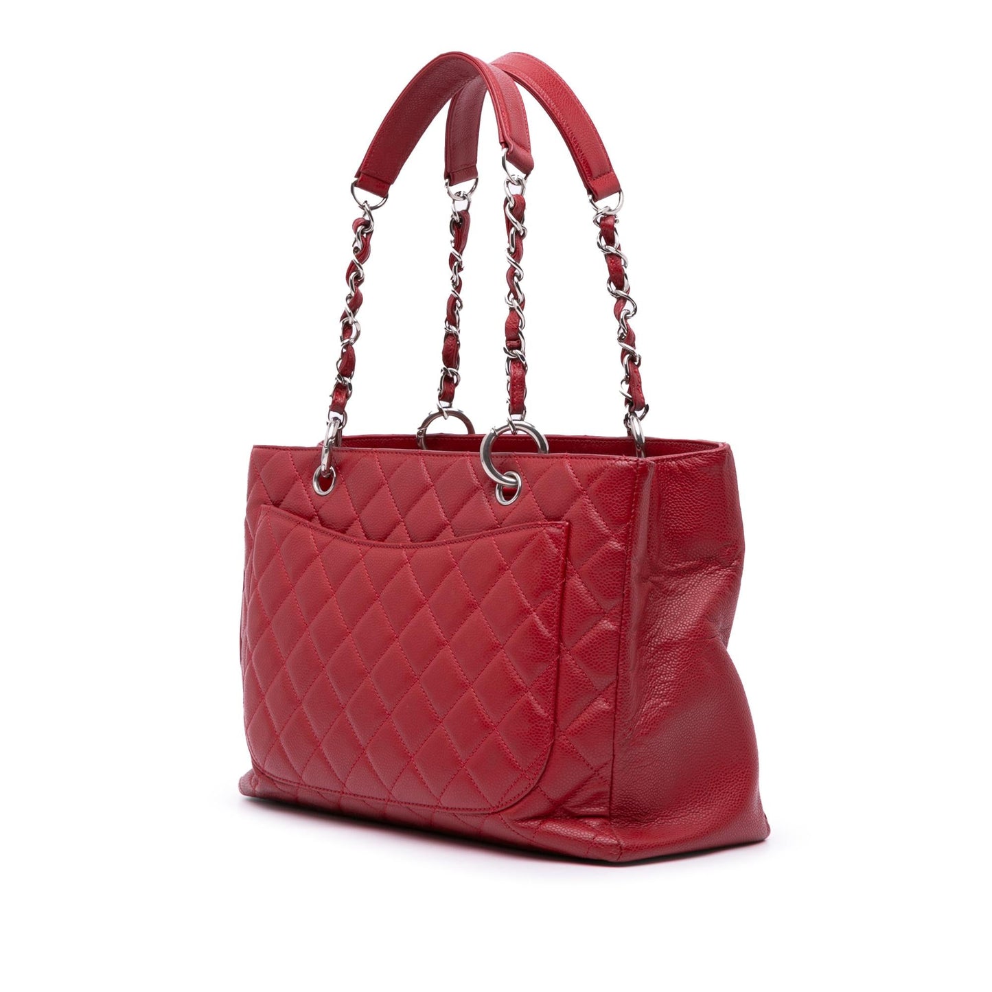 Chanel Gabrielle Caviar Red Tote Bag Style 2
