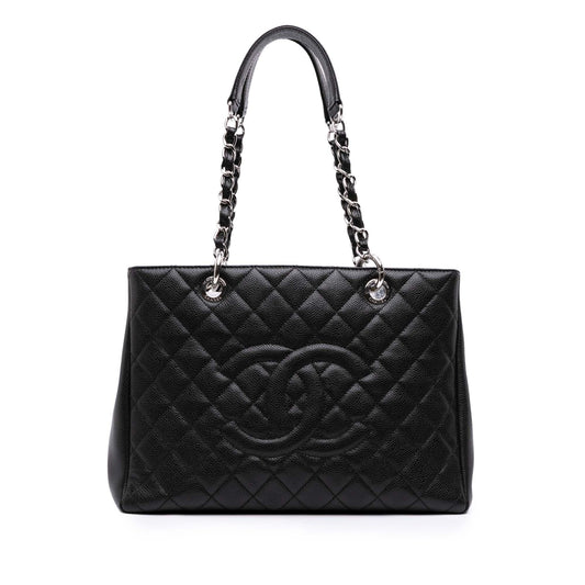 Chanel Gabrielle Caviar Black Tote Bag Caviar