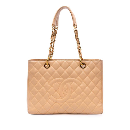 Chanel Gabrielle Caviar Brown Tote Bag Caviar