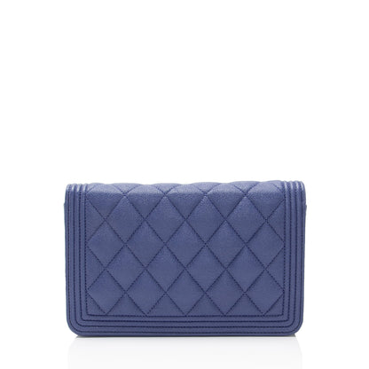 Chanel Boy Caviar Gold Crossbody