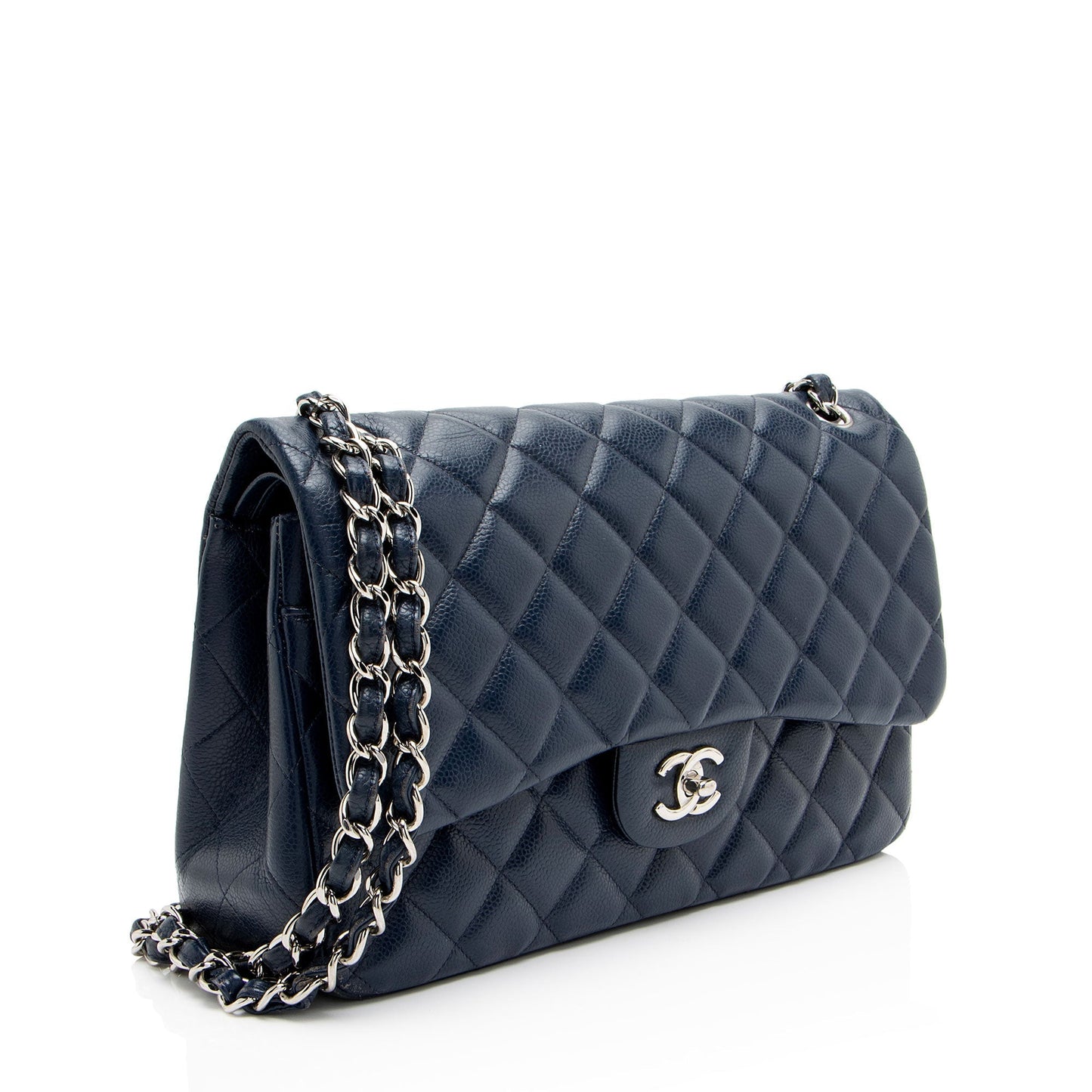 Chanel Caviar Leather Classic Jumbo Double Flap Bag
