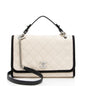 Chanel Caviar Leather Grosgrain Cc Top Handle