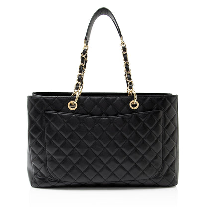 Chanel Caviar Leather Xl Grand Shopping Tote