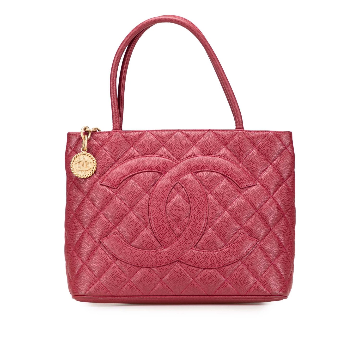 Chanel Gabrielle Caviar Red Tote Bag Caviar