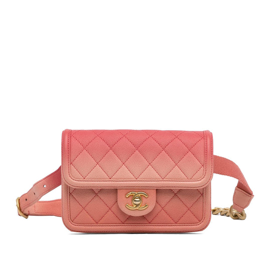 Chanel Gabrielle Caviar Pink Shoulder Bag Style 4