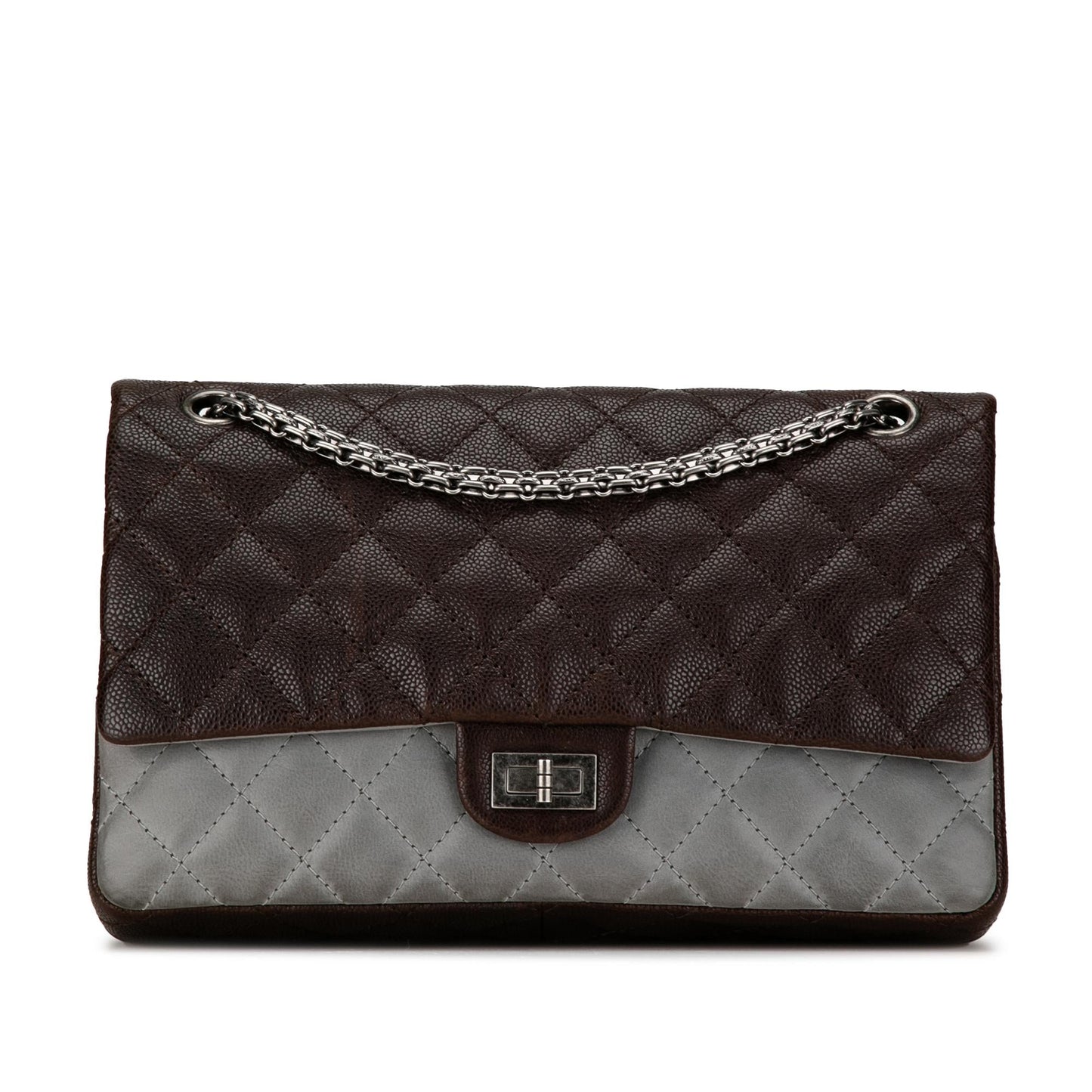 Chanel Caviar And Iridescent Calfskin Reissue 2 55 Double Flap 226