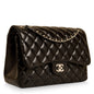 Chanel Classic Flap Lambskin Black Shoulder Bag Style 54