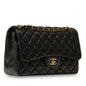 Chanel Classic Flap Lambskin Black Shoulder Bag Style 48