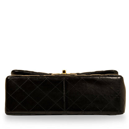 Chanel Classic Flap Lambskin Black Shoulder Bag Style 55