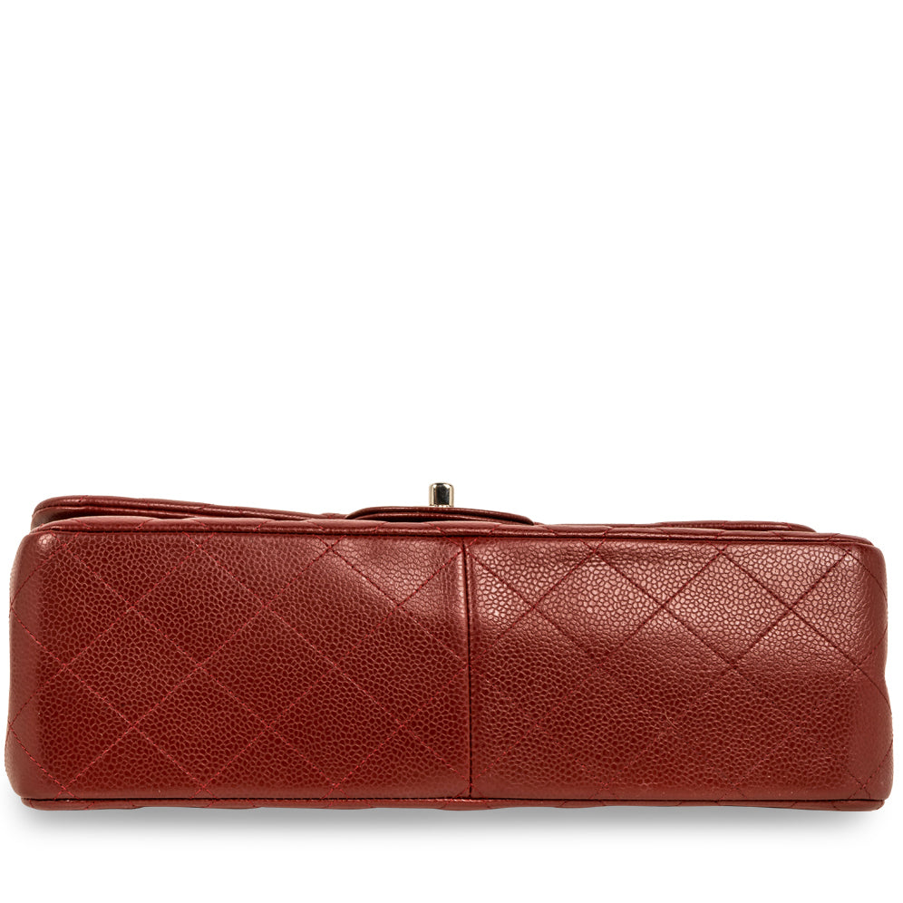 Chanel Classic Flap Caviar Silver Shoulder Bag Style 11