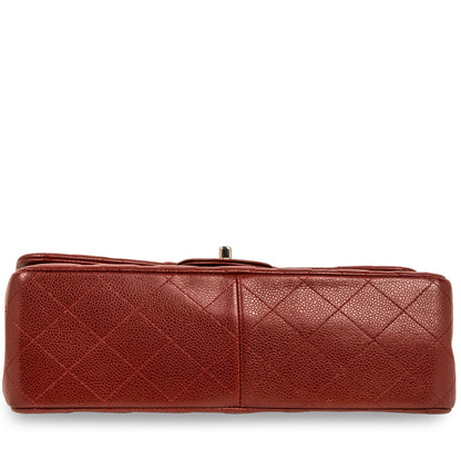 Chanel Classic Flap Caviar Silver Shoulder Bag Style 11