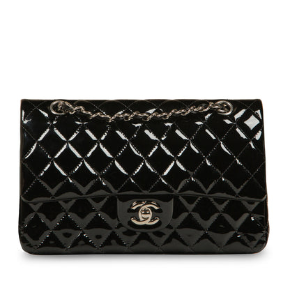 Chanel Classic Flap Bag - Medium - Patent Black