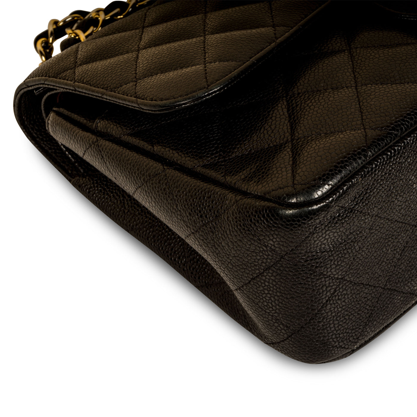 Chanel Classic Flap Caviar Black Shoulder Bag Style 34