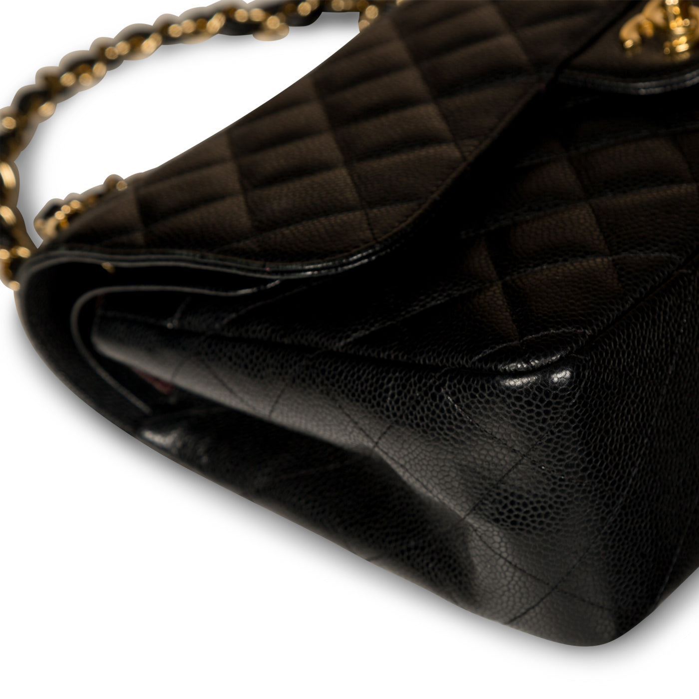 Chanel Classic Flap Lambskin Black Shoulder Bag Style 50