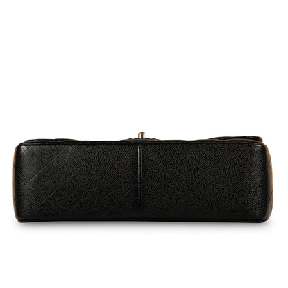 Chanel Classic Flap Caviar Black Shoulder Bag Style 27