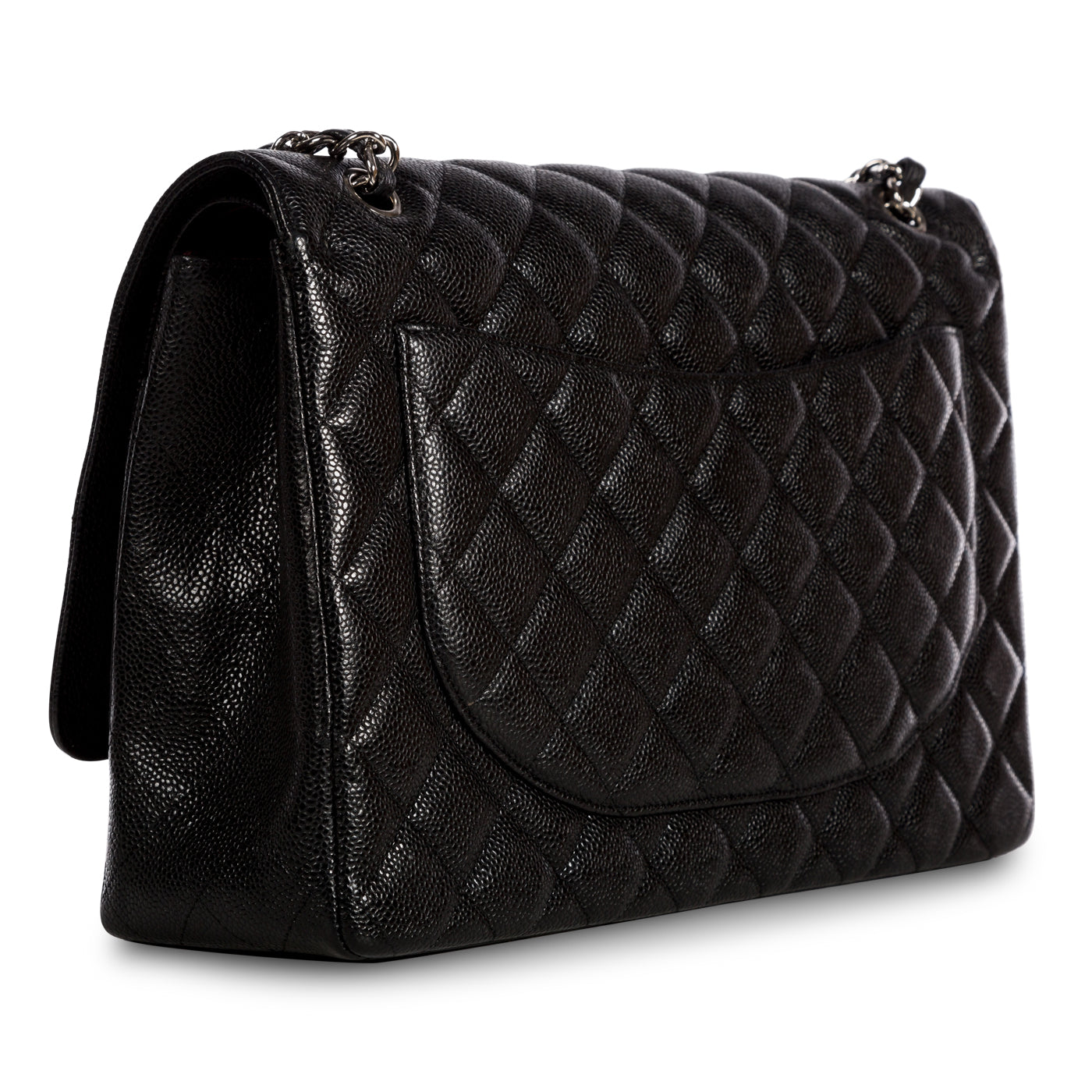 Chanel Classic Flap Caviar Black Shoulder Bag Style 45