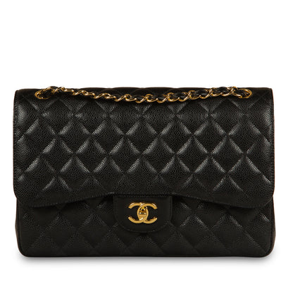 Chanel Classic Flap Lambskin Black Shoulder Bag Style 72