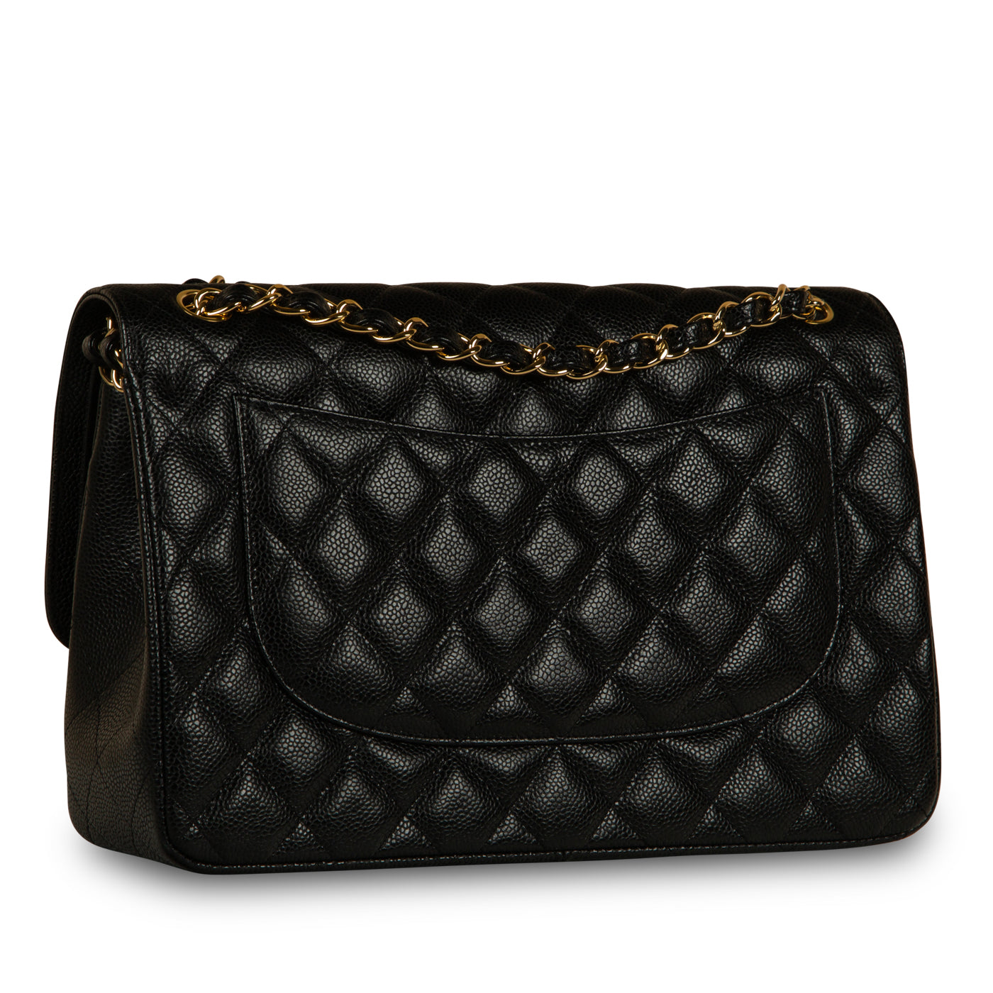 Chanel Classic Flap Lambskin Black Shoulder Bag Style 72