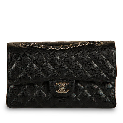 Chanel Classic Flap Caviar Black Shoulder Bag Style 124