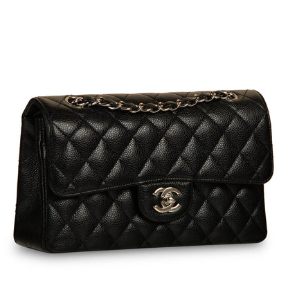 Chanel Classic Flap Caviar Black Shoulder Bag Style 124
