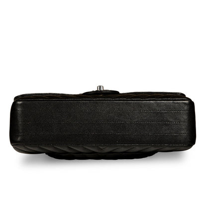 Chanel Classic Flap Caviar Black Shoulder Bag Style 82