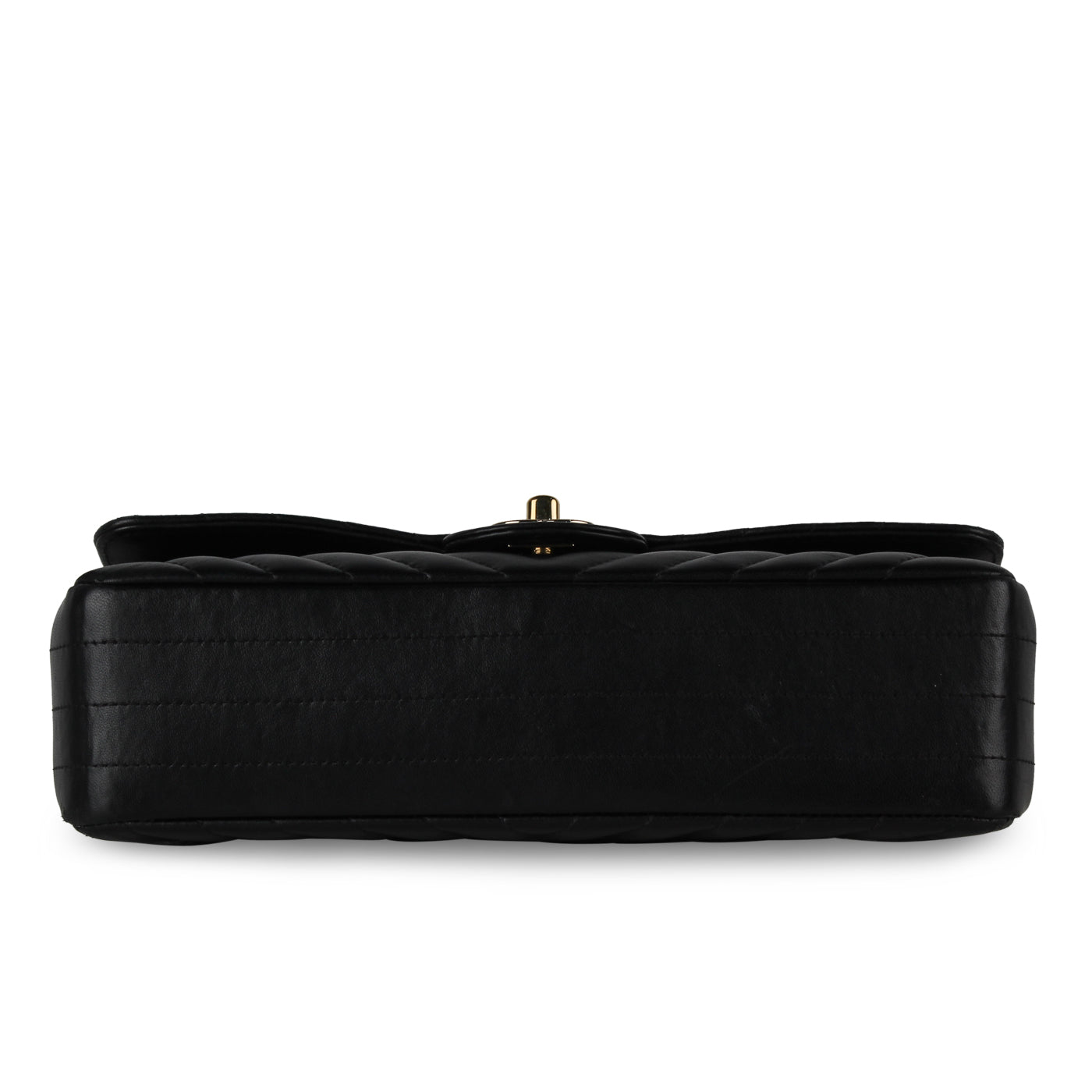 Chanel Classic Flap Lambskin Black Shoulder Bag Style 117