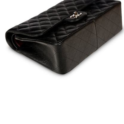 Chanel Classic Flap Caviar Black Shoulder Bag Style 44