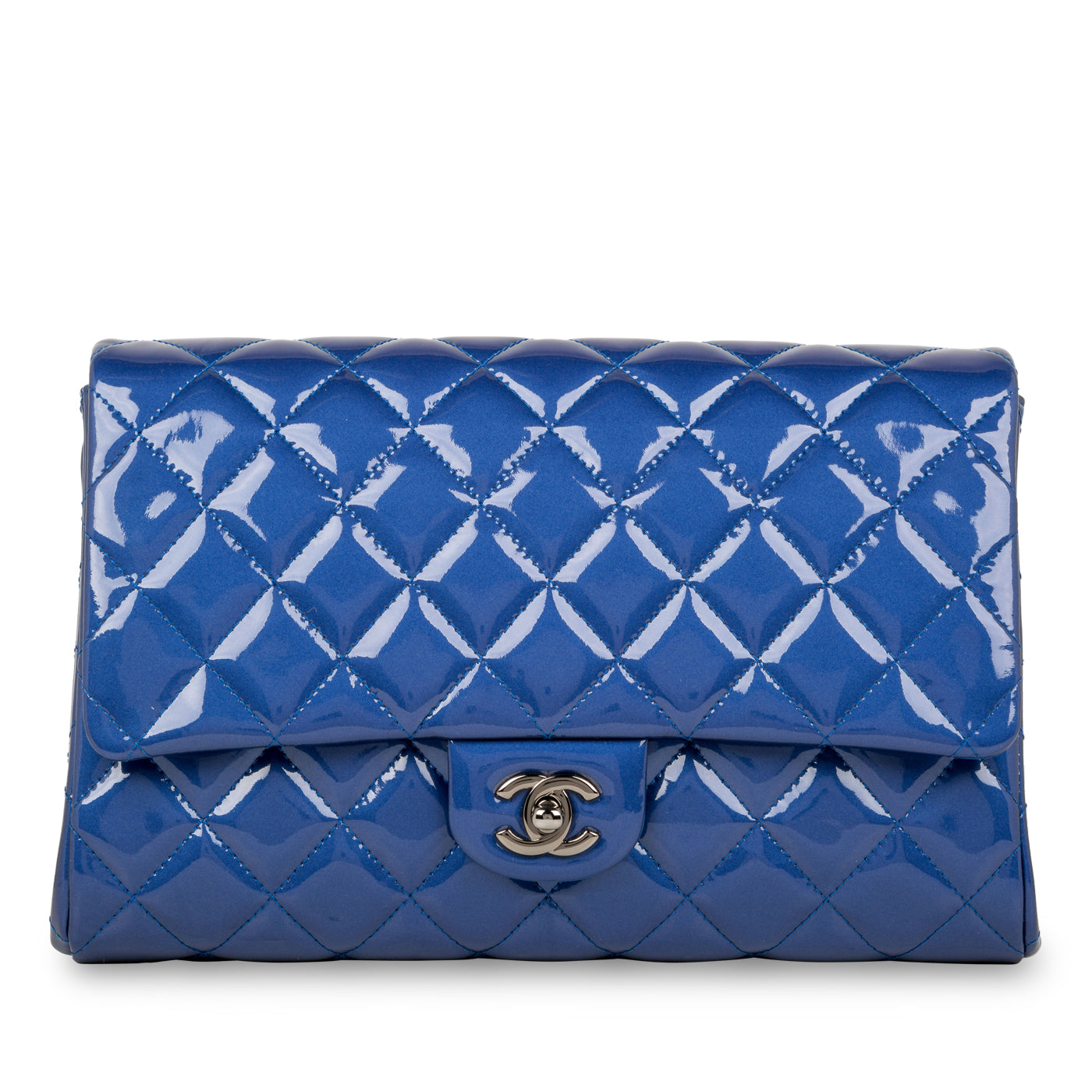Chanel WOC Lambskin Silver Crossbody