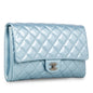 Chanel WOC Patent Leather Silver Crossbody
