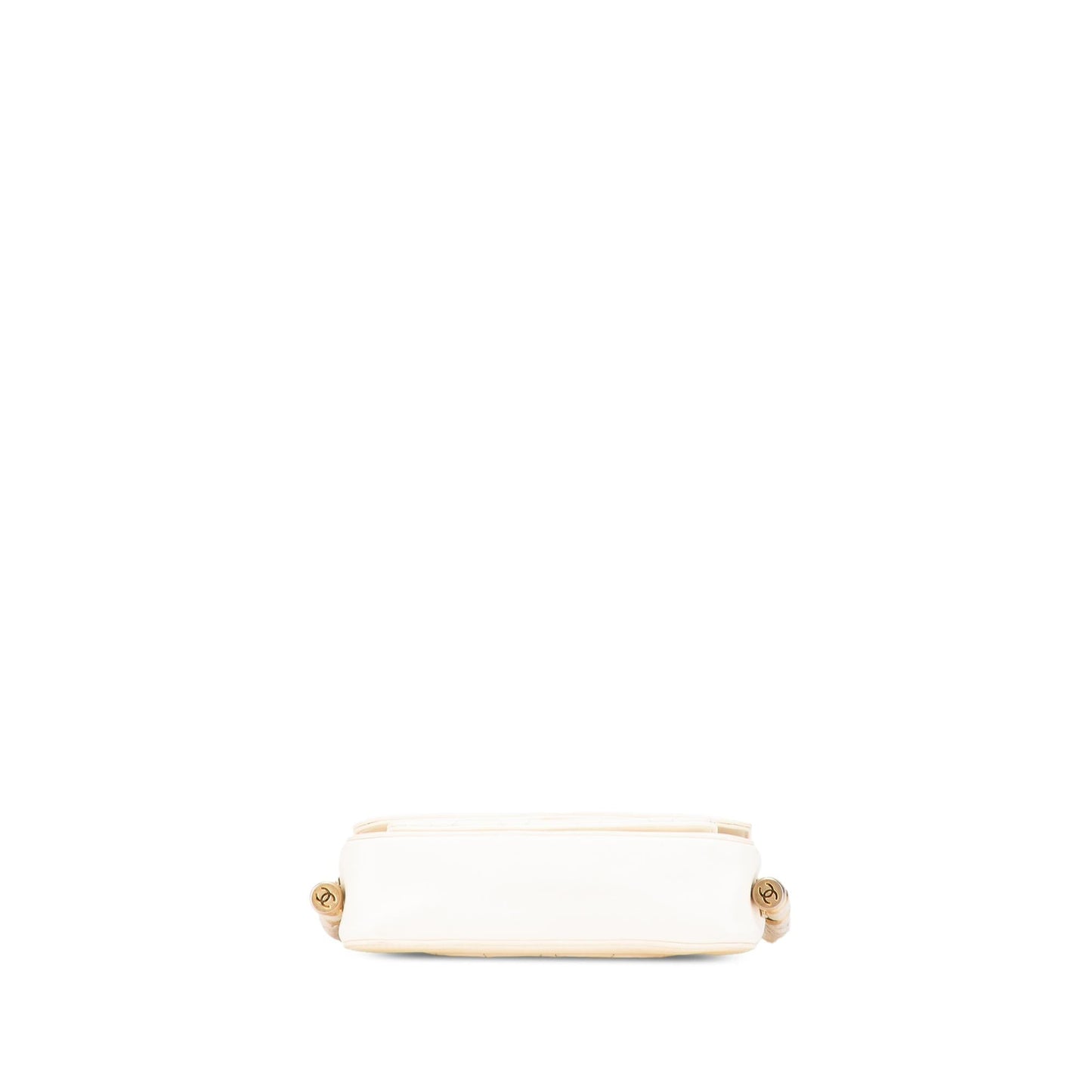 Chanel Gabrielle Calfskin White Shoulder Bag Calfskin
