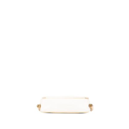 Chanel Gabrielle Calfskin White Shoulder Bag Calfskin