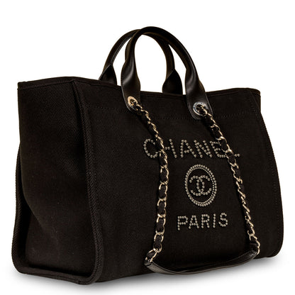 Chanel Cambon Canvas Black Tote Bag Style 4