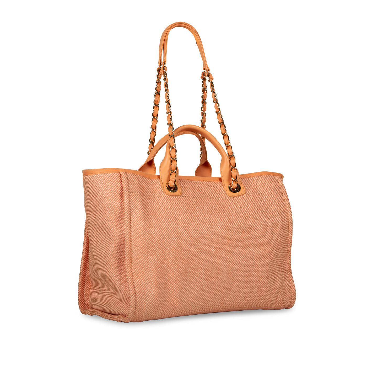 Chanel Cambon Canvas Gold Tote Bag Canvas