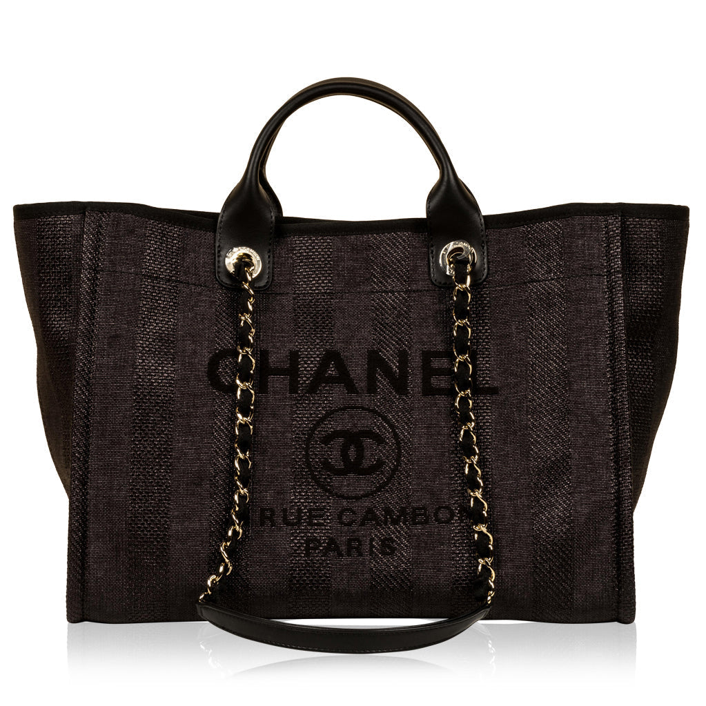 Chanel Cambon Canvas Black Tote Bag Style 2