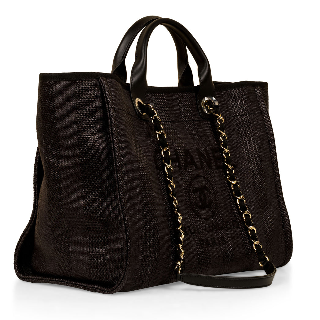Chanel Cambon Canvas Black Tote Bag Style 2