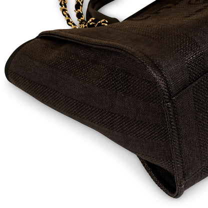 Chanel Cambon Canvas Black Tote Bag Style 3