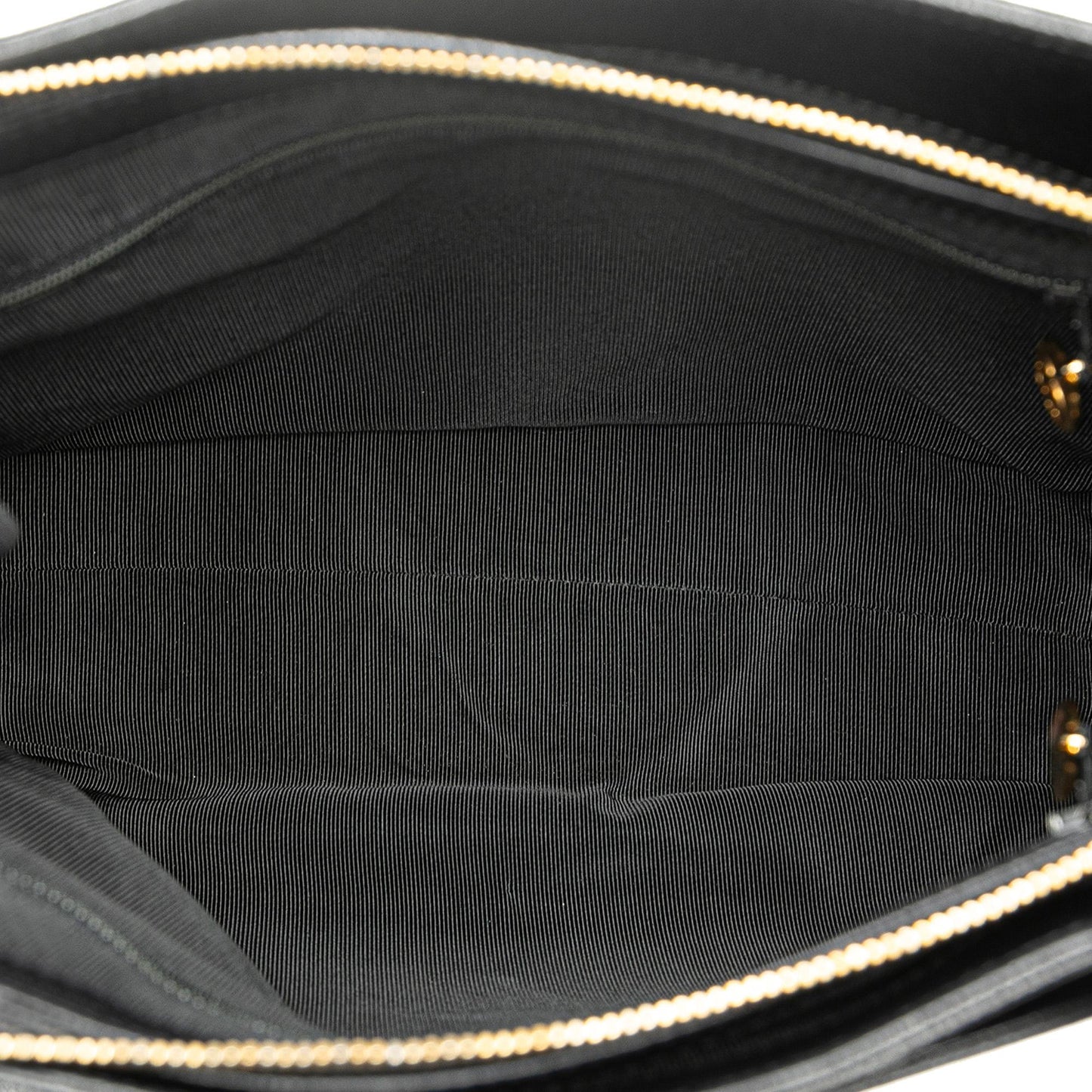 Chanel Embroidered Caviar Logo Shoulder Bag