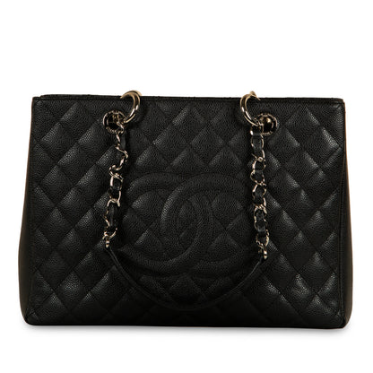 Chanel Timeless Caviar Black Tote Bag Style 24