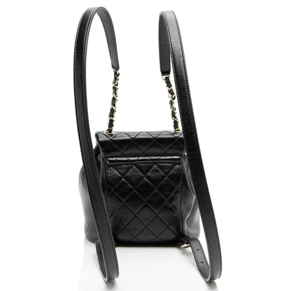 Chanel Glazed Calfskin Duma Small Backpack