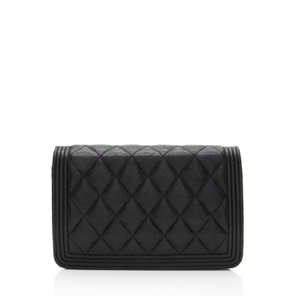 Chanel Boy Caviar Black Crossbody
