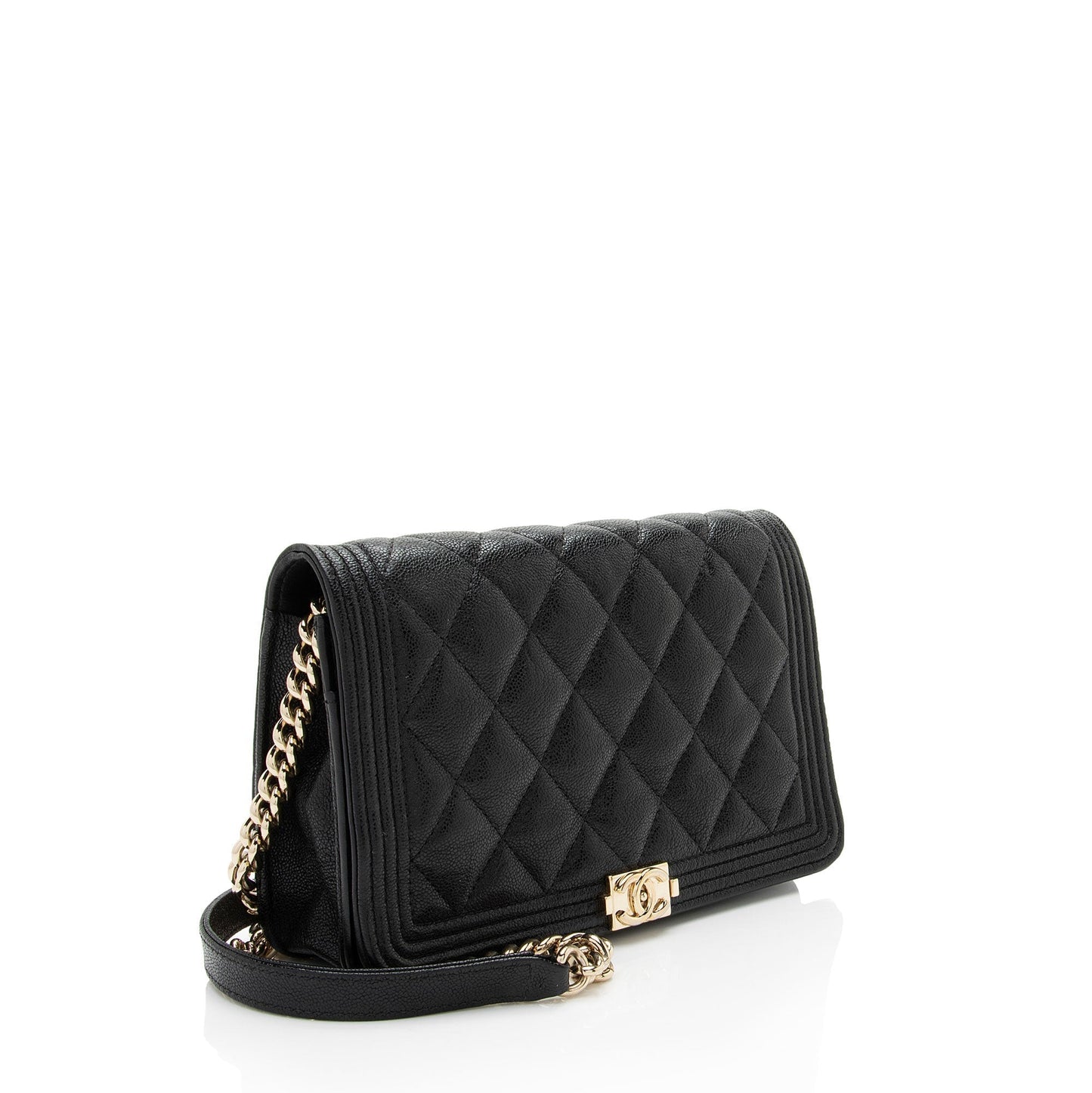 Chanel Boy Caviar Black Crossbody