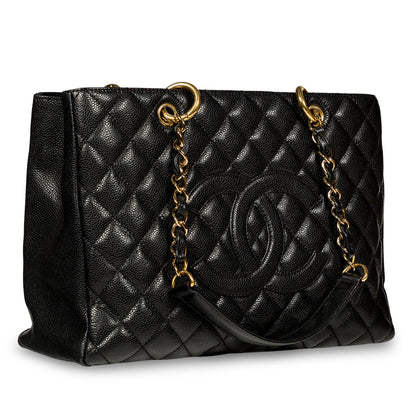 Chanel Timeless Caviar Black Tote Bag Style 6
