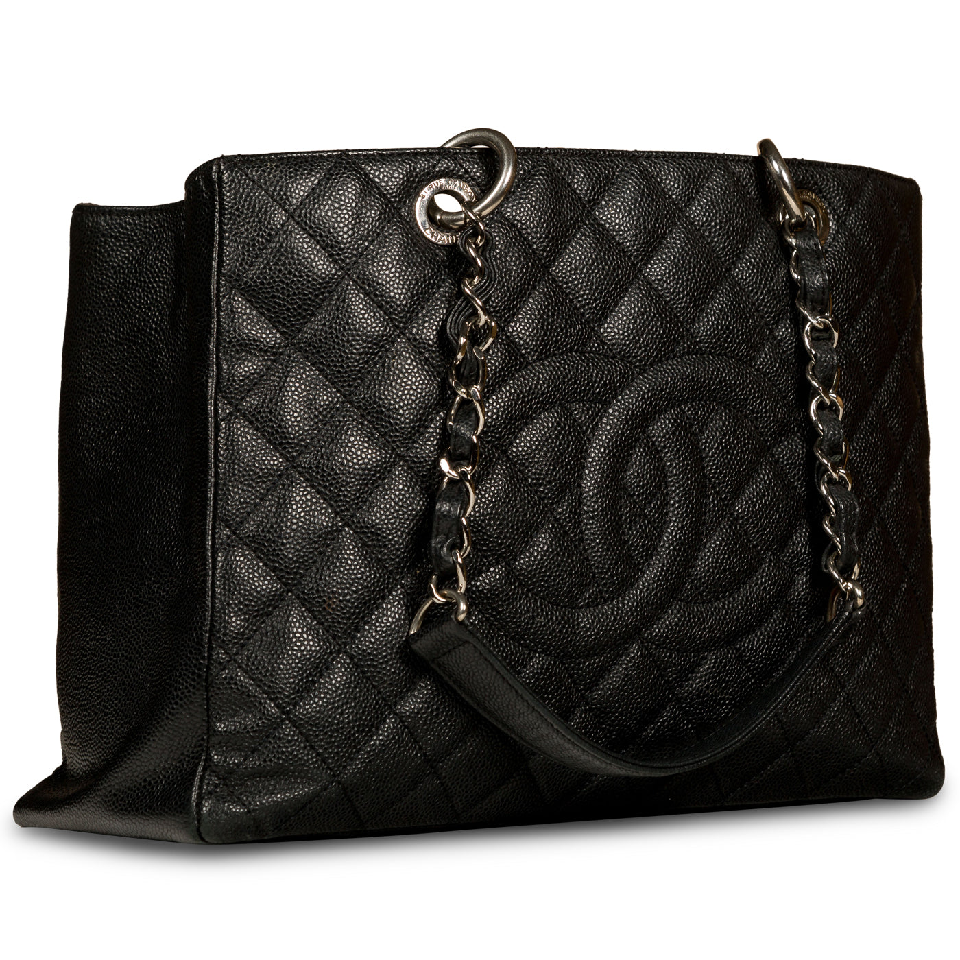 Chanel Timeless Caviar Black Tote Bag Style 3