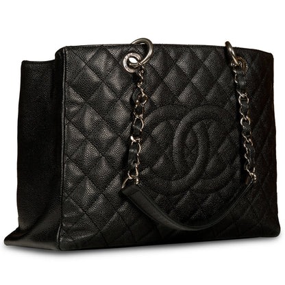 Chanel Timeless Caviar Black Tote Bag Style 3