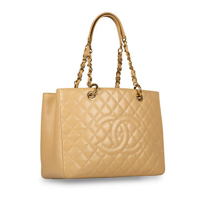 Chanel Timeless Caviar Gold Tote Bag Style 6