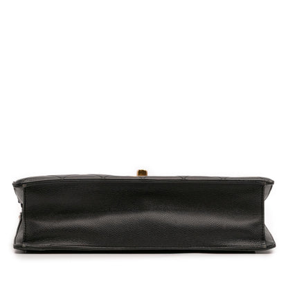 Chanel Jumbo Cc Quilted Caviar Chunky Chain Flap