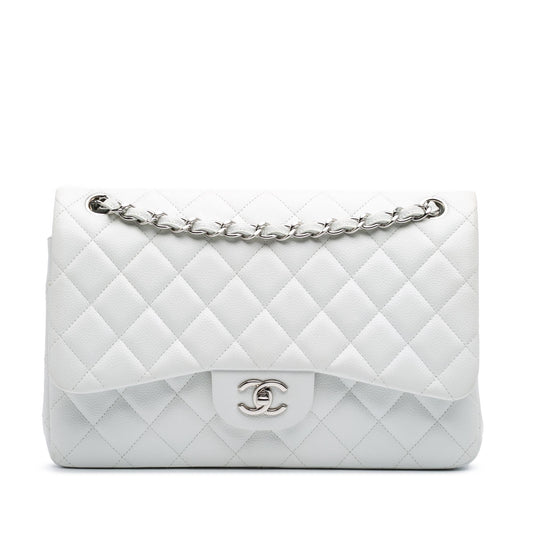 Chanel Gabrielle Caviar White Shoulder Bag Style 5