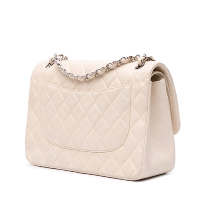 Chanel Gabrielle Caviar White Shoulder Bag Style 3